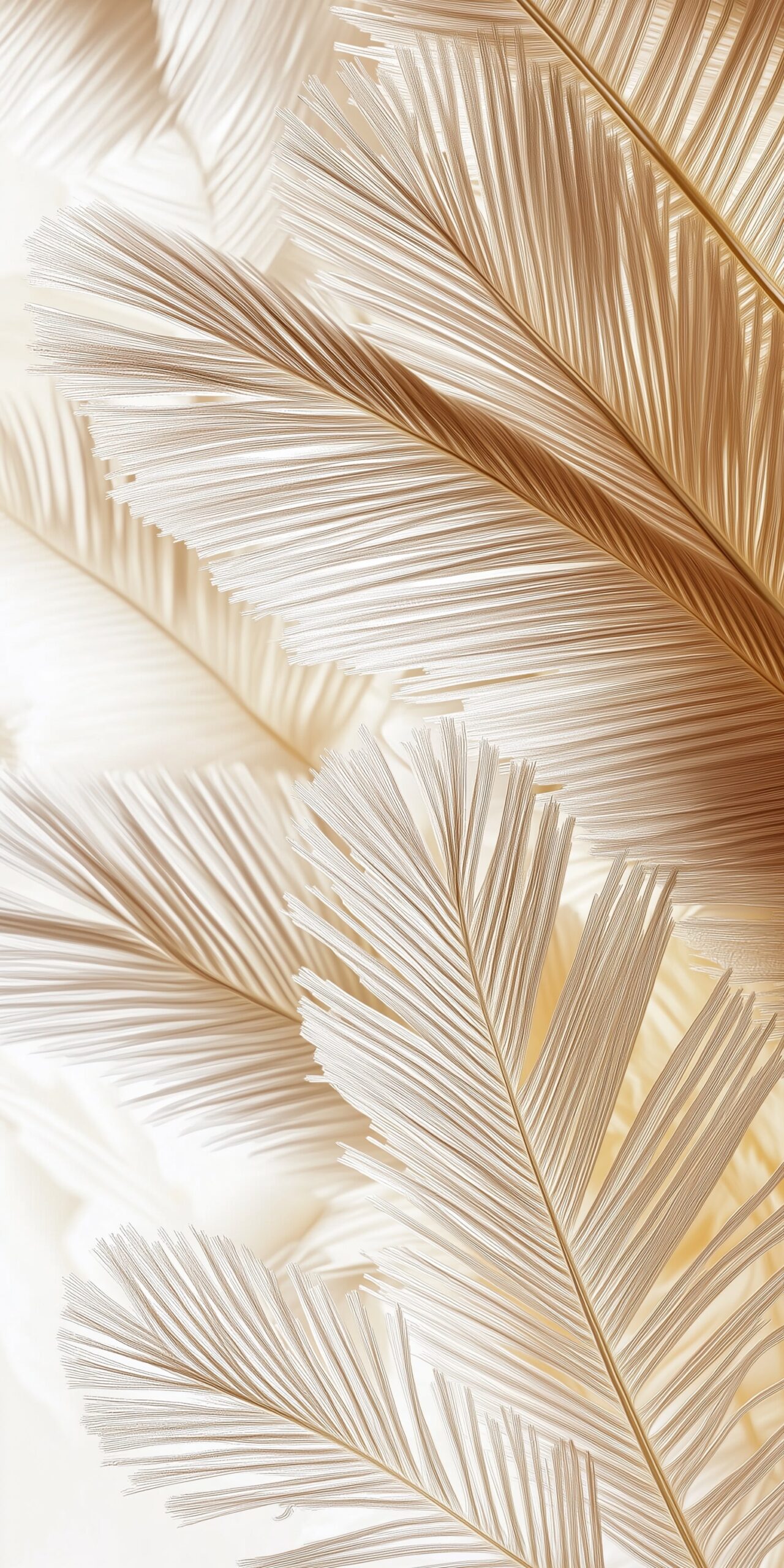 Feather palm beach towel Elegant ivory palm leaves 1 scaled