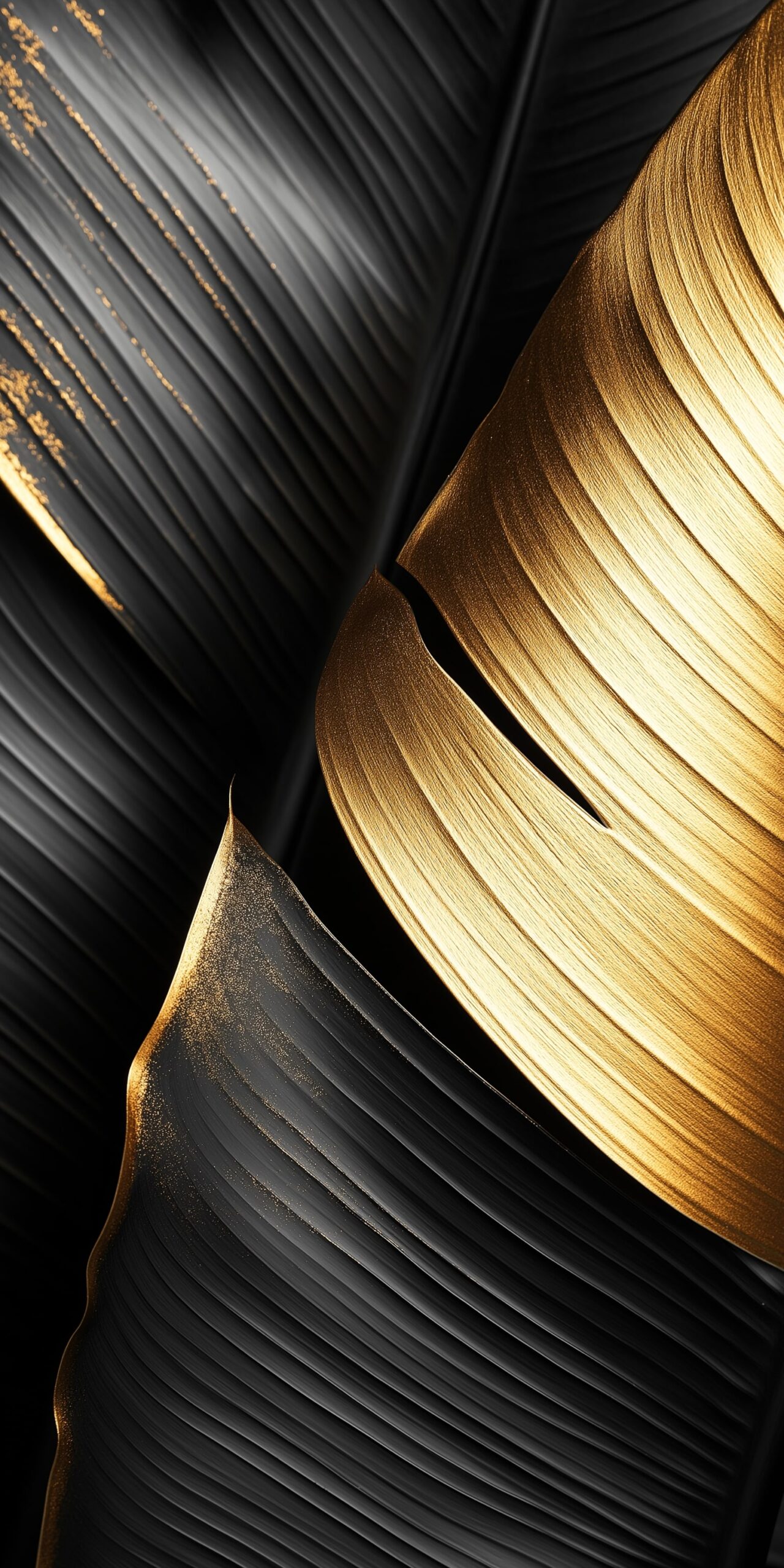 Gold leaf beach towel • Elegant black and gold leaf design 7 Gold leaf beach towel Elegant black and gold leaf design 1 scaled