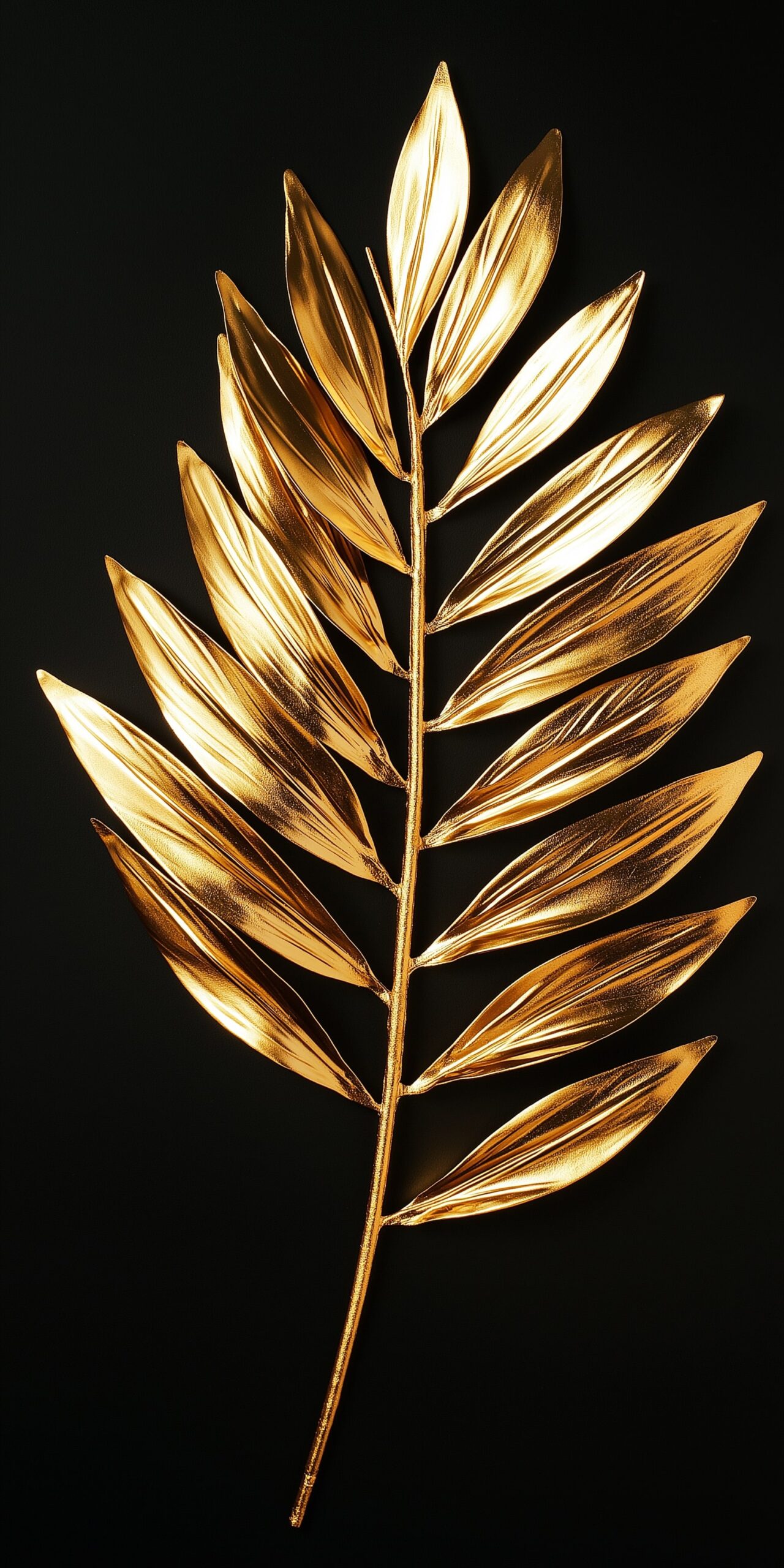 Golden leaf beach towel Elegant gold leaf design on a dark background 1 scaled