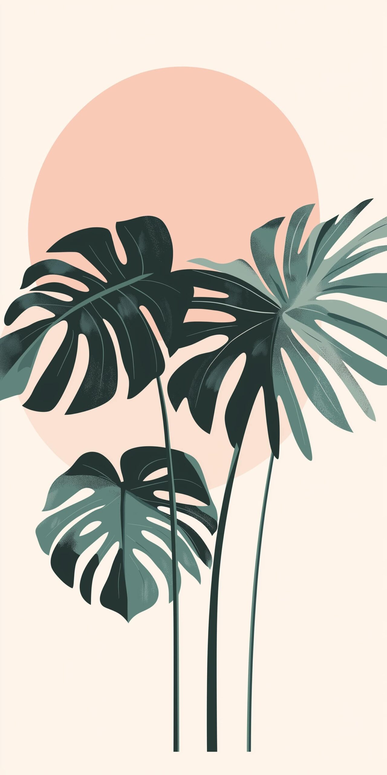 Monstera beach towel Elegant tropical leaves with a soft pastel backdrop 1 scaled