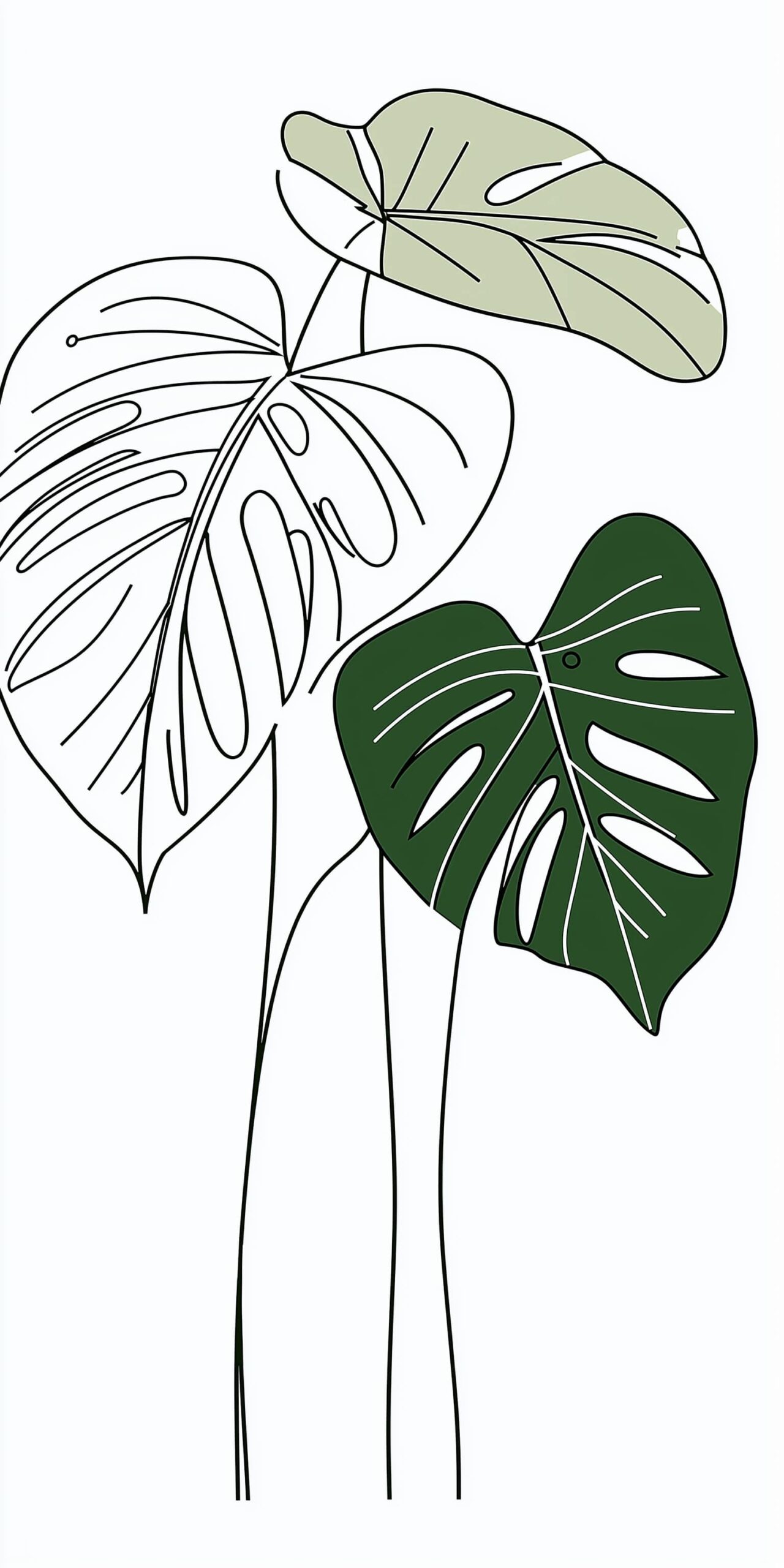 Monstera leaf beach towel Elegant minimalist design with vibrant greenery 1 scaled
