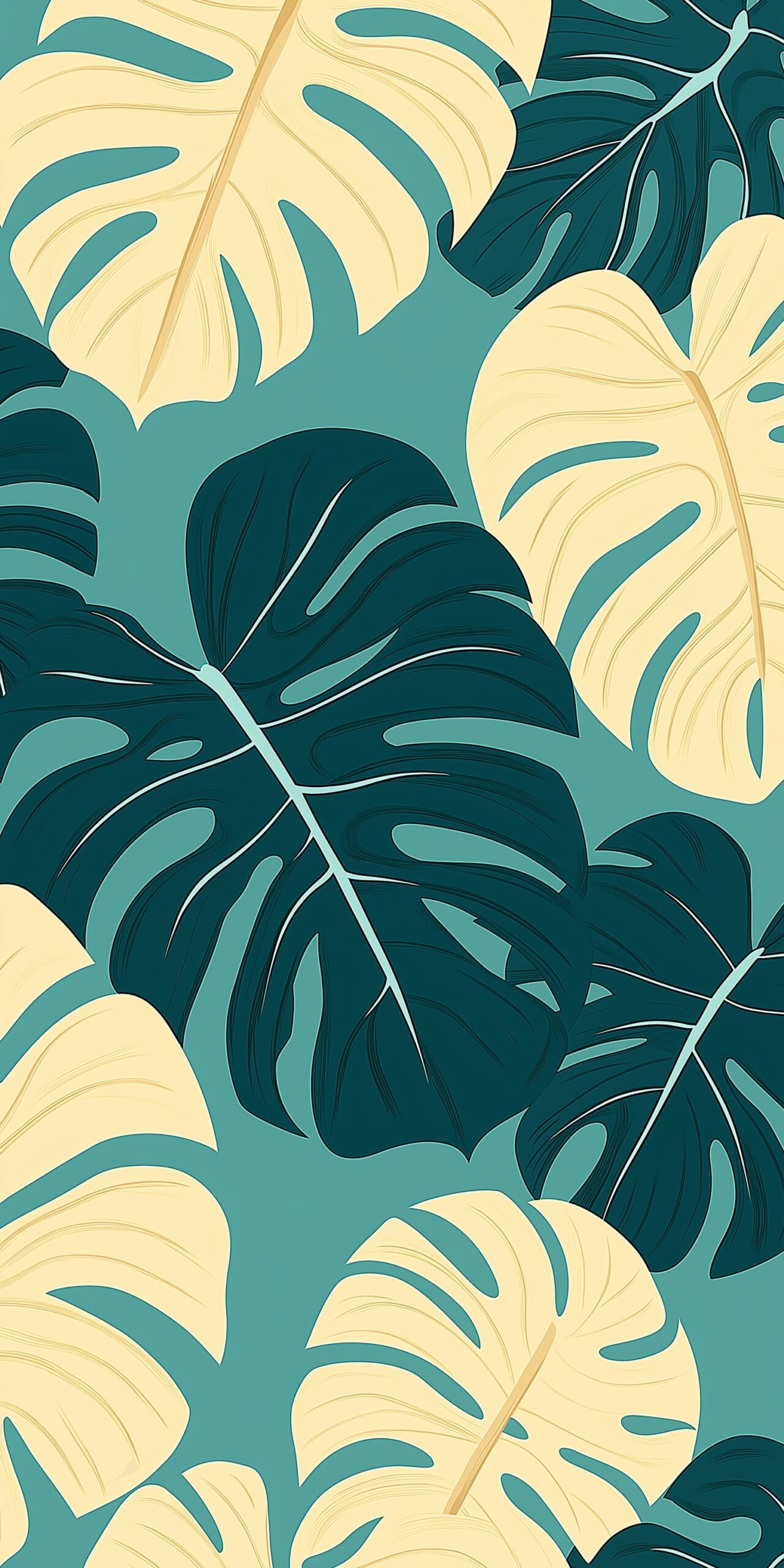 Monstera leaf beach towel • Tropical green and cream design 7 Monstera leaf beach towel Tropical green and cream design 1 scaled