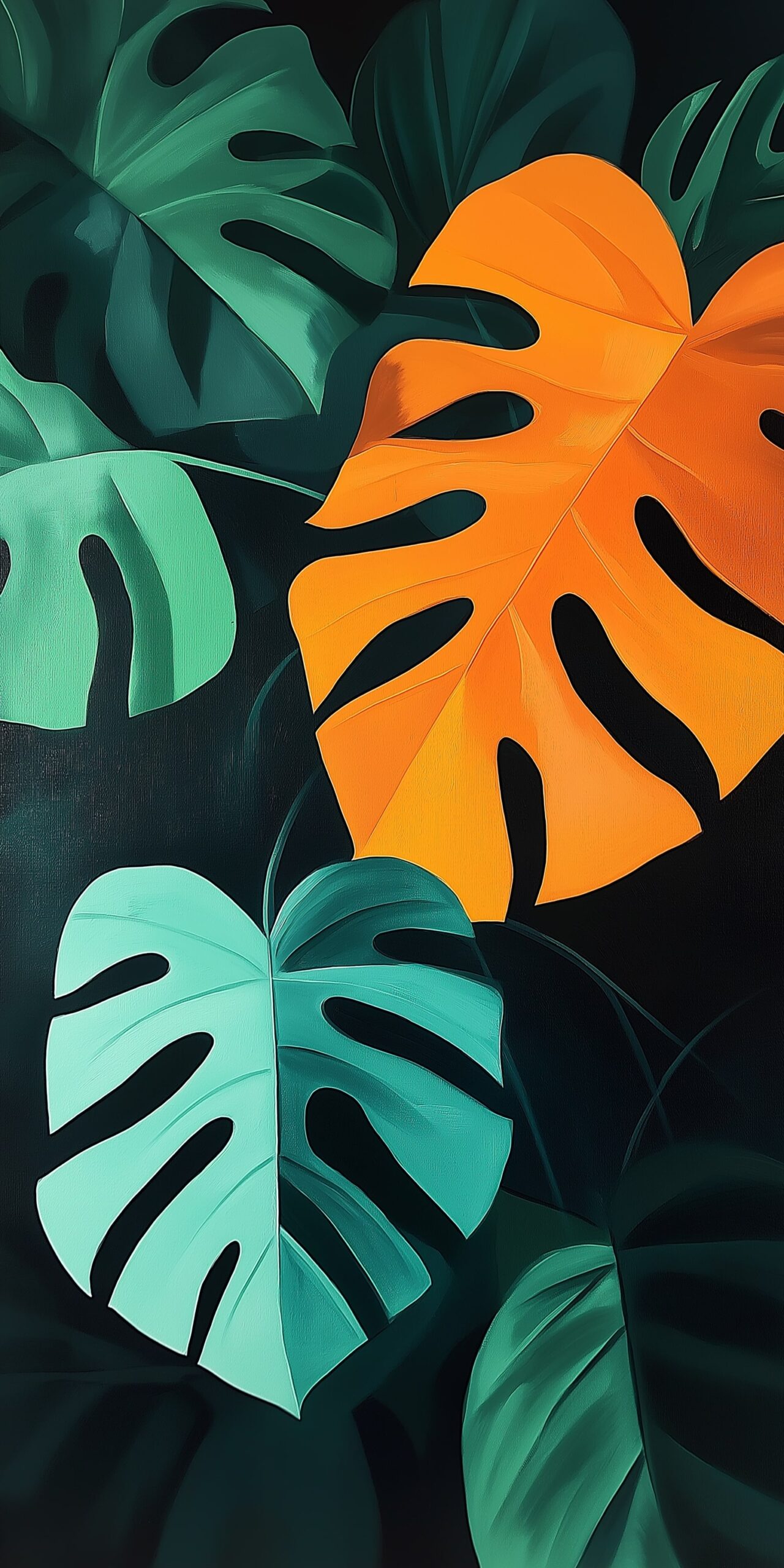 Monstera leaves beach towel Vibrant tropical foliage design 1 scaled