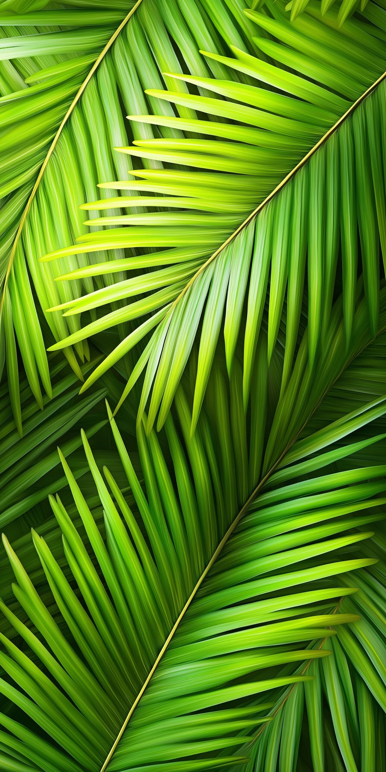 Palm leaf beach towel Lush green fronds in a tropical pattern 1 scaled