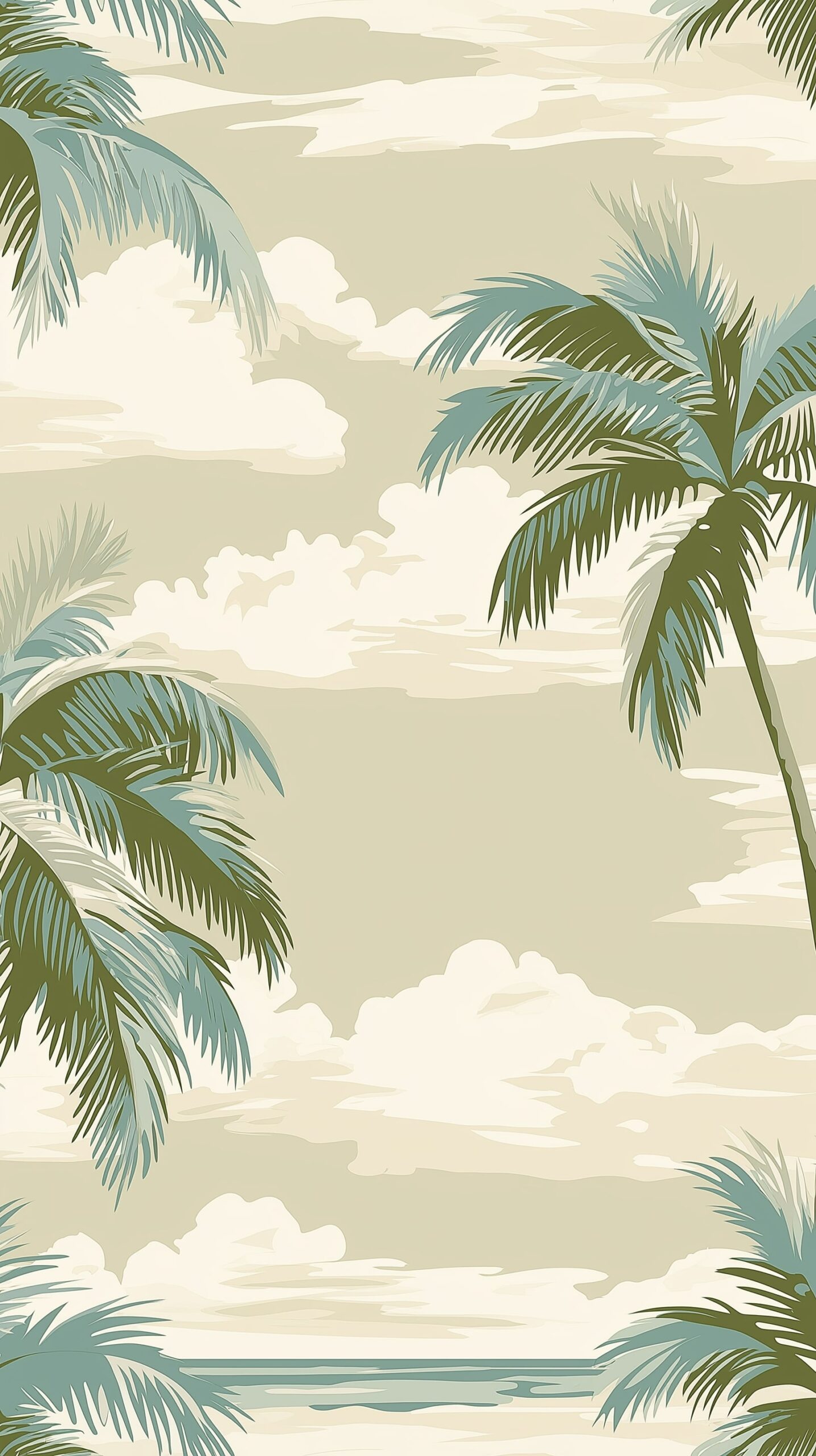 Palm leaves beach towel • Serene tropical vibes with muted colors 2 Palm leaves beach towel Serene tropical vibes with muted colors 1 scaled