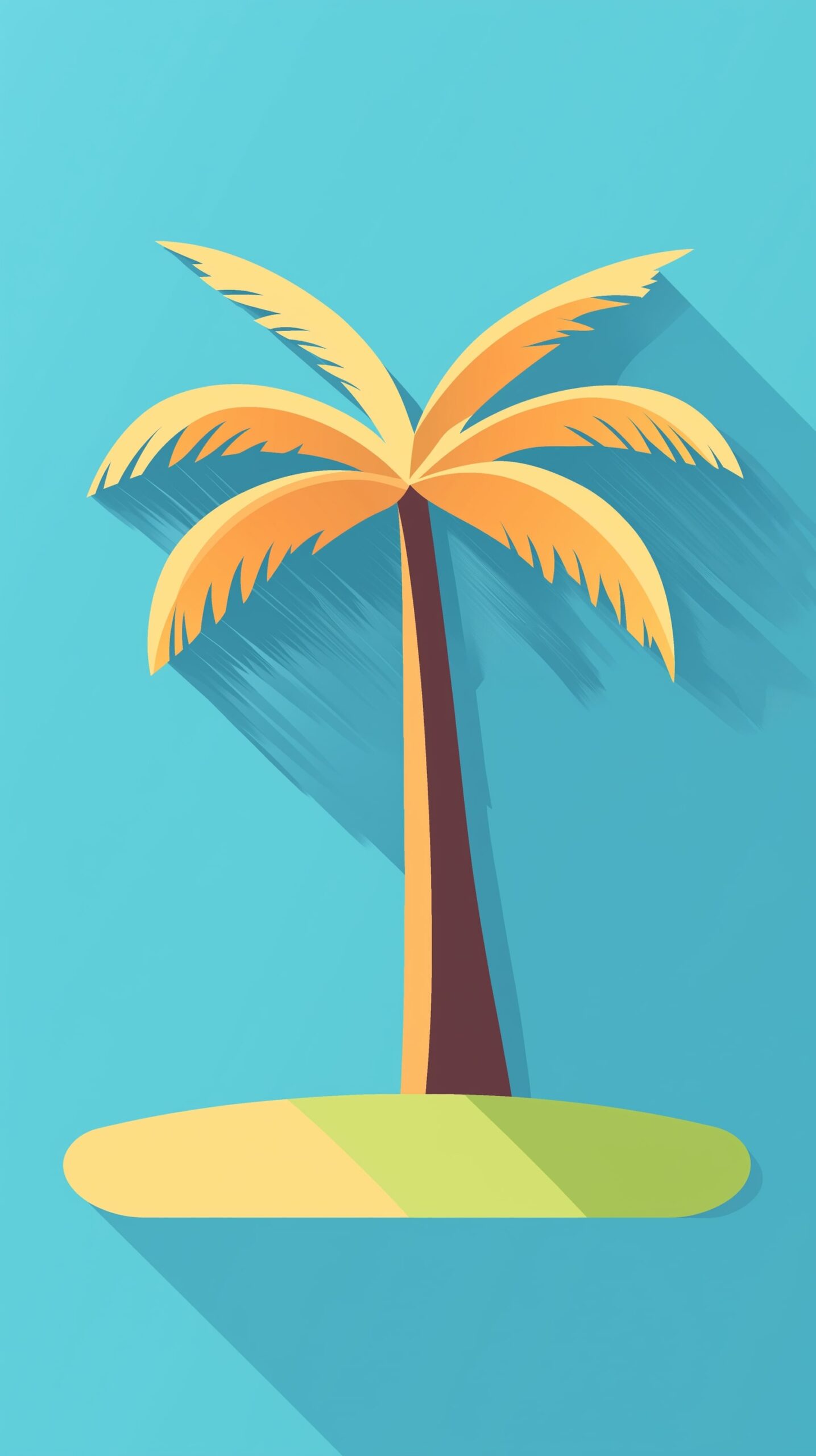 Palm tree beach towel Vibrant tropical design with playful colors 1 scaled