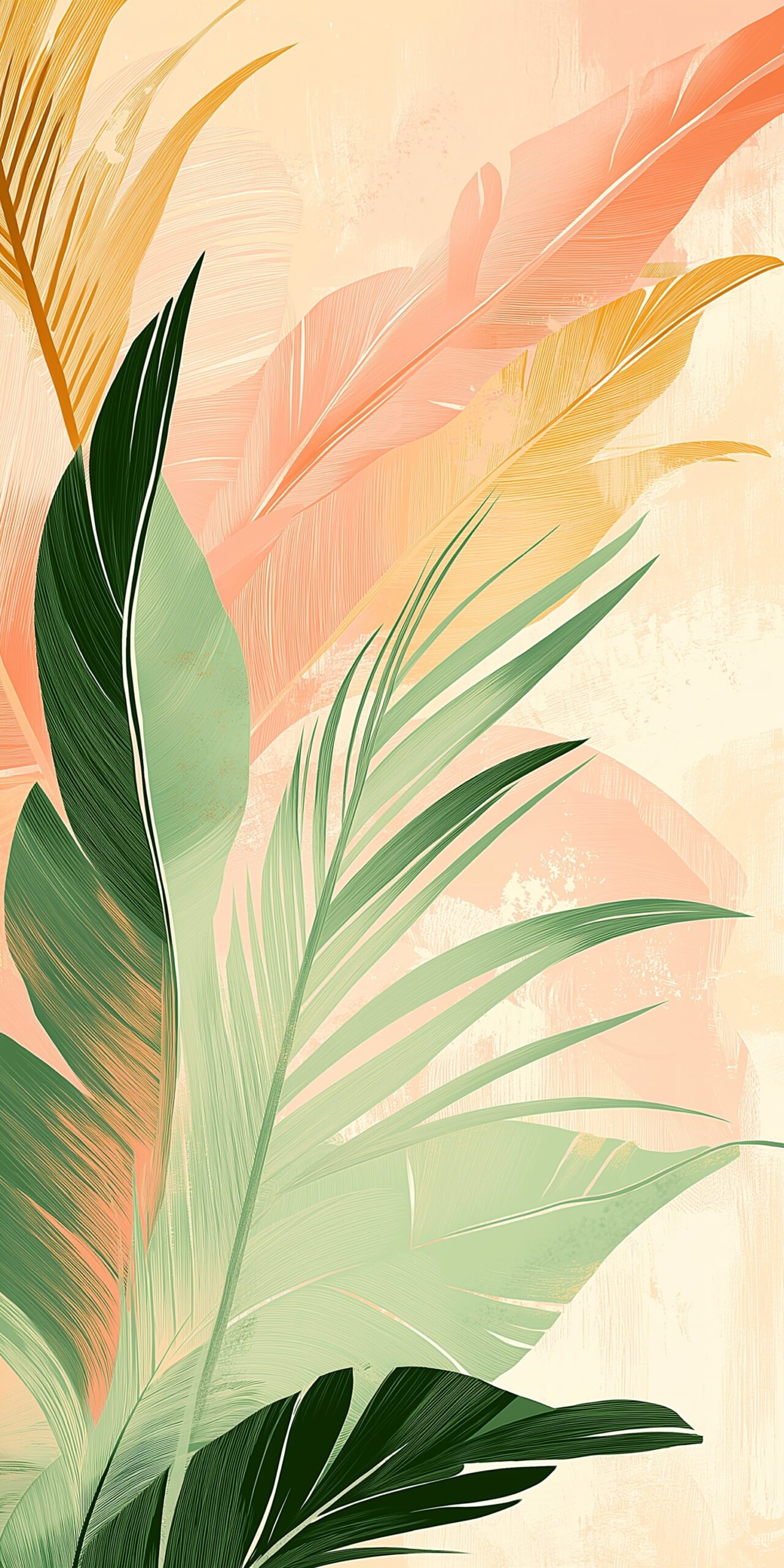 Tropical Leaves beach towel • Vibrant foliage in soft hues 7 Tropical Leaves beach towel Vibrant foliage in soft hues 1 scaled