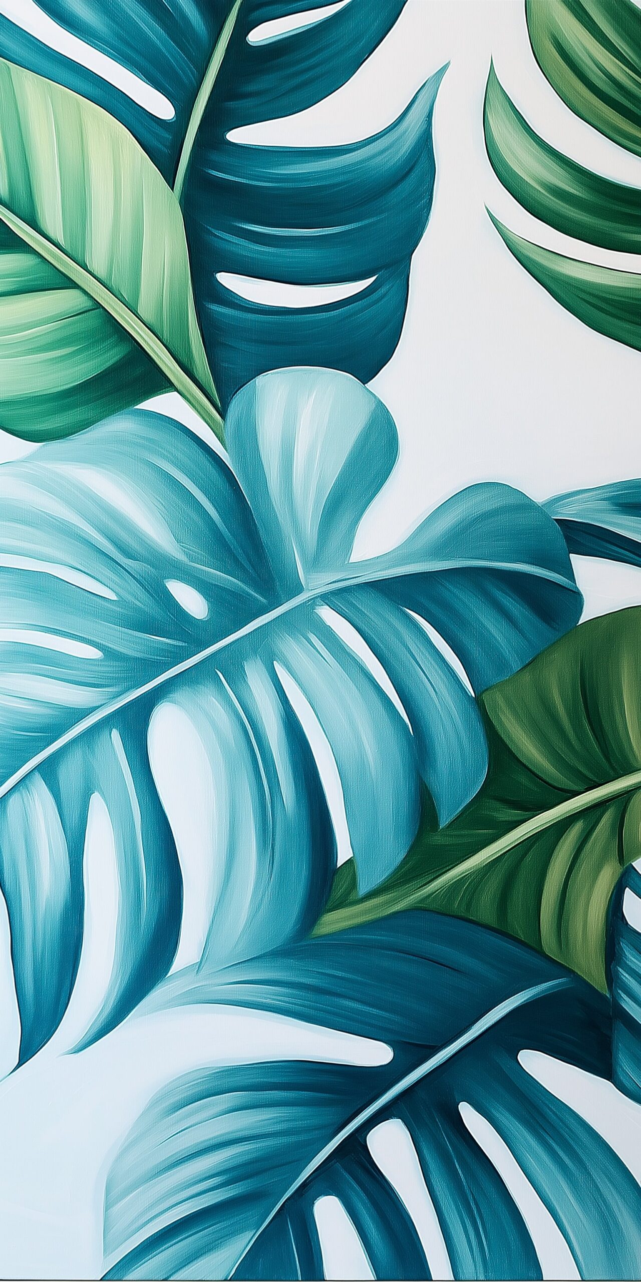 Tropical leaf beach towel Lush teal and green foliage design 1 scaled