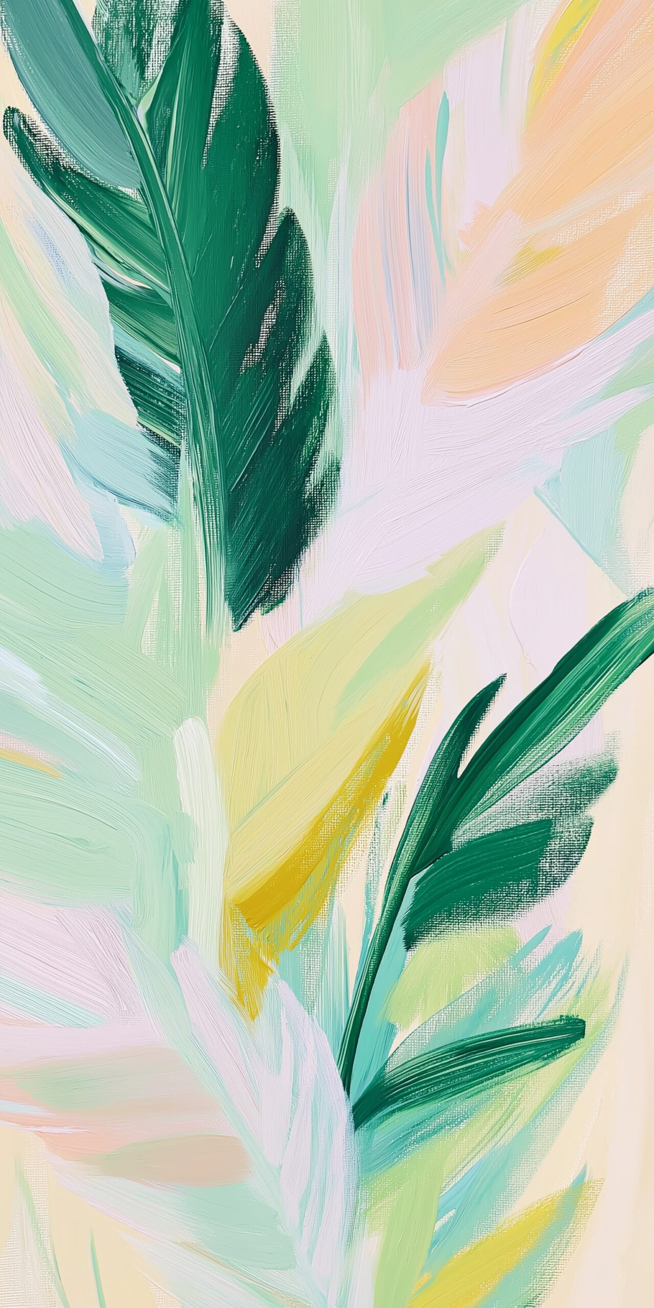 Tropical leaf beach towel • Vibrant greens and soft pastels 4 Tropical leaf beach towel Vibrant greens and soft pastels 1 scaled