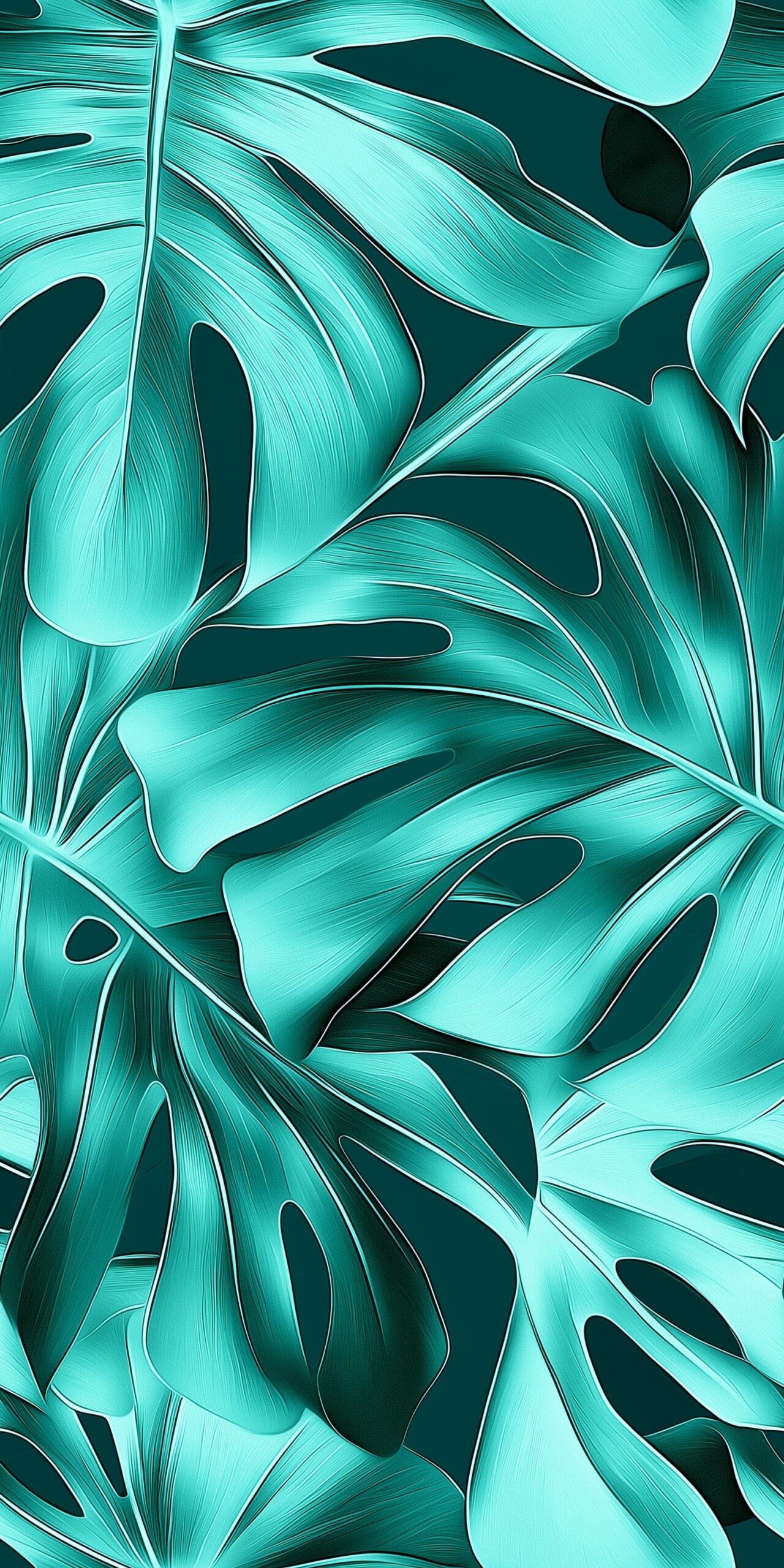 Tropical leaf beach towel Vibrant teal monstera foliage 1 scaled