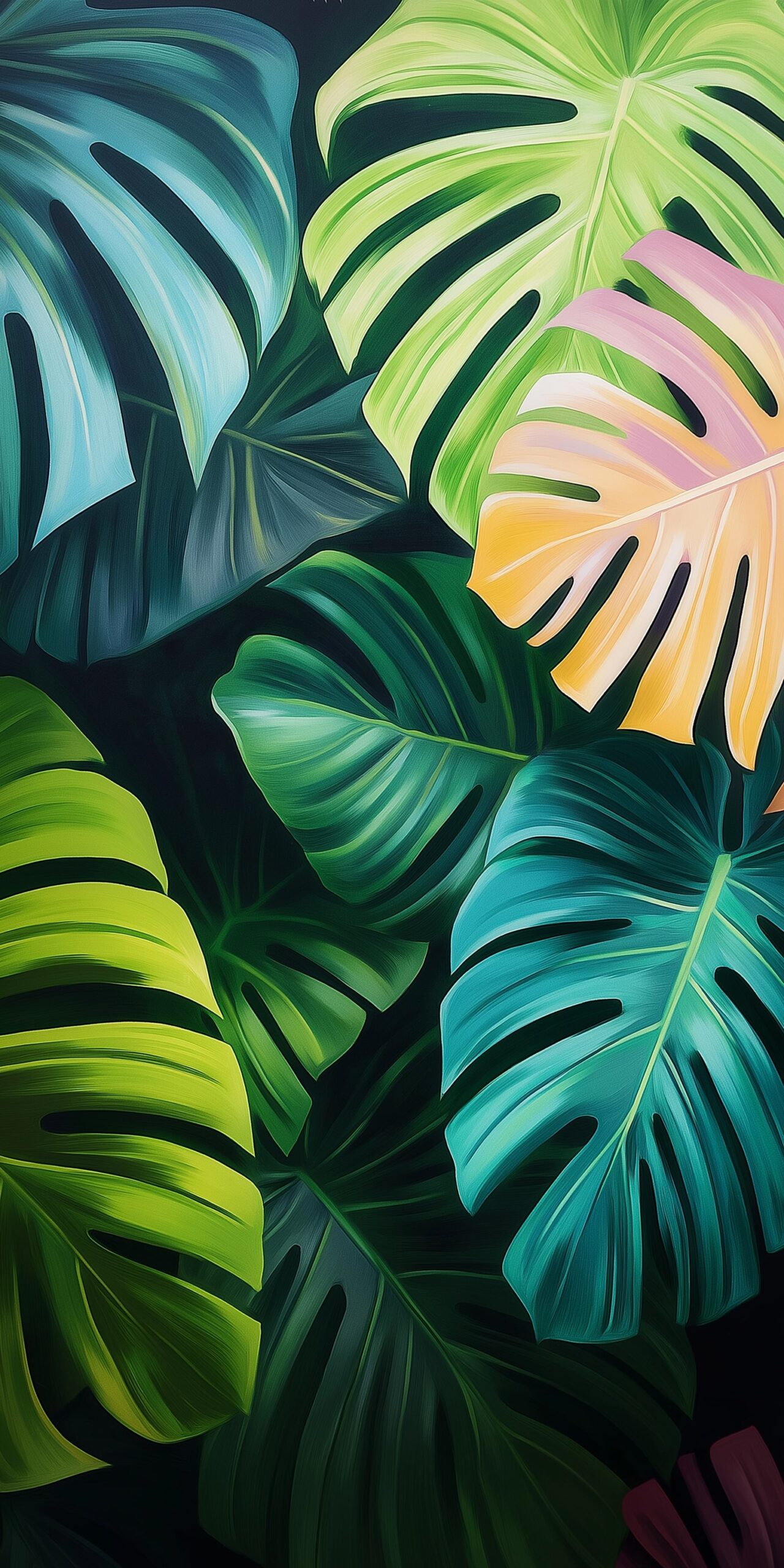 Tropical leaves beach towel Lush and vibrant foliage design 1 scaled