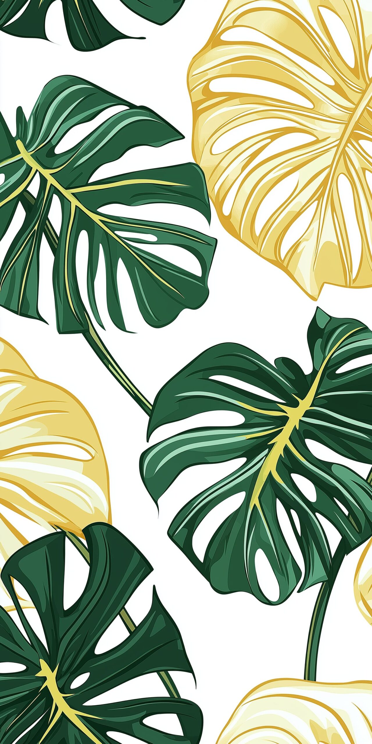 Tropical leaves beach towel • Lush green and yellow monstera leaves 5 Tropical leaves beach towel Lush green and yellow monstera leaves 1 scaled