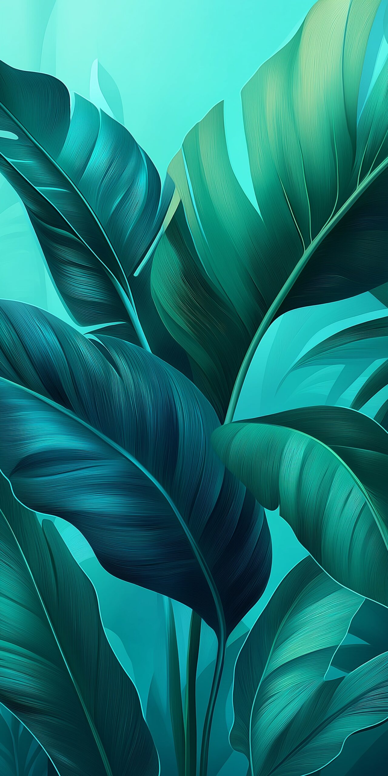 Tropical leaves beach towel • Lush green foliage on a serene aqua background 1 Tropical leaves beach towel Lush green foliage on a serene aqua background 1 scaled
