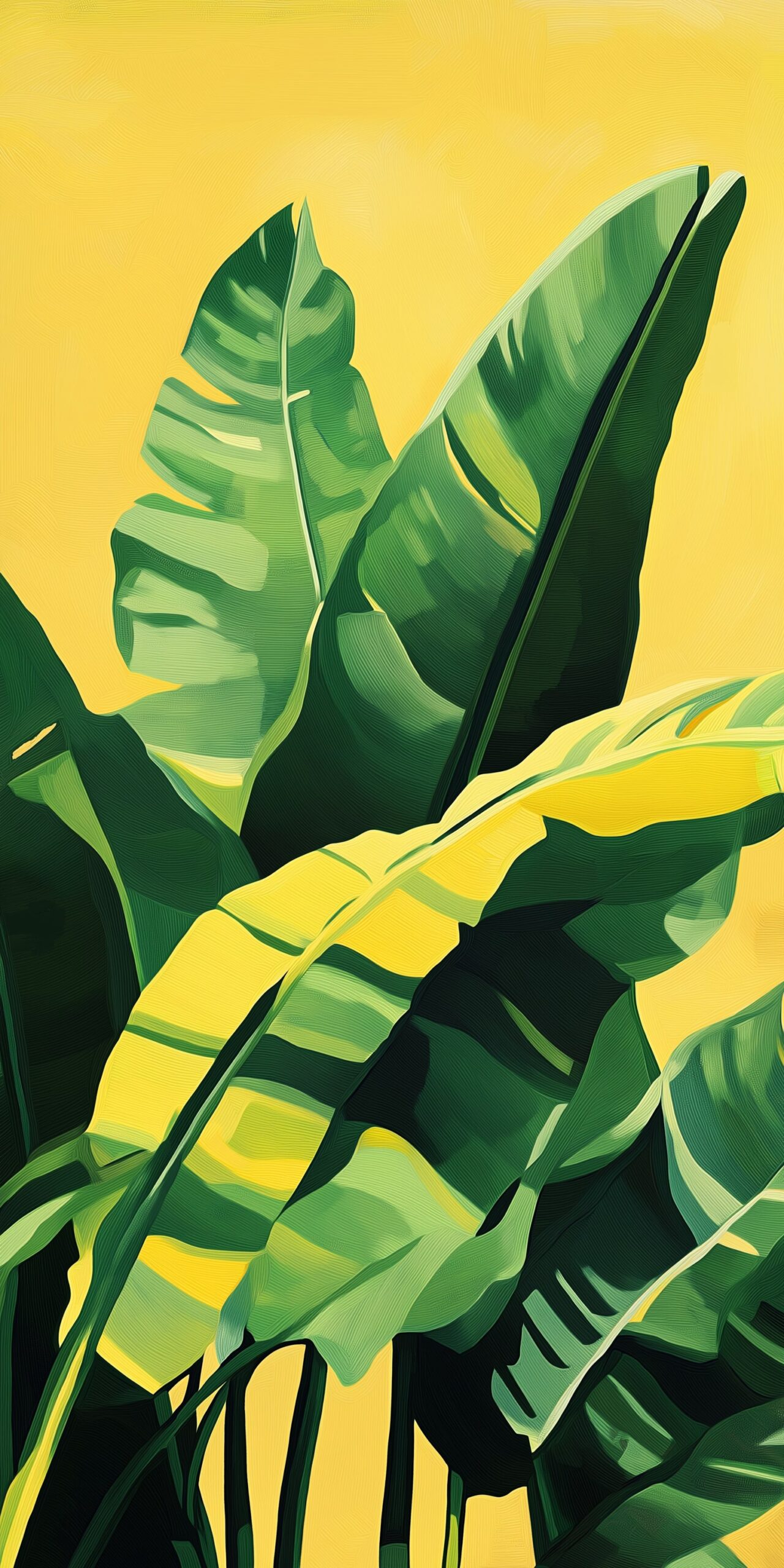 Tropical leaves beach towel • Lush green foliage on sunny yellow 4 Tropical leaves beach towel Lush green foliage on sunny yellow 1 scaled