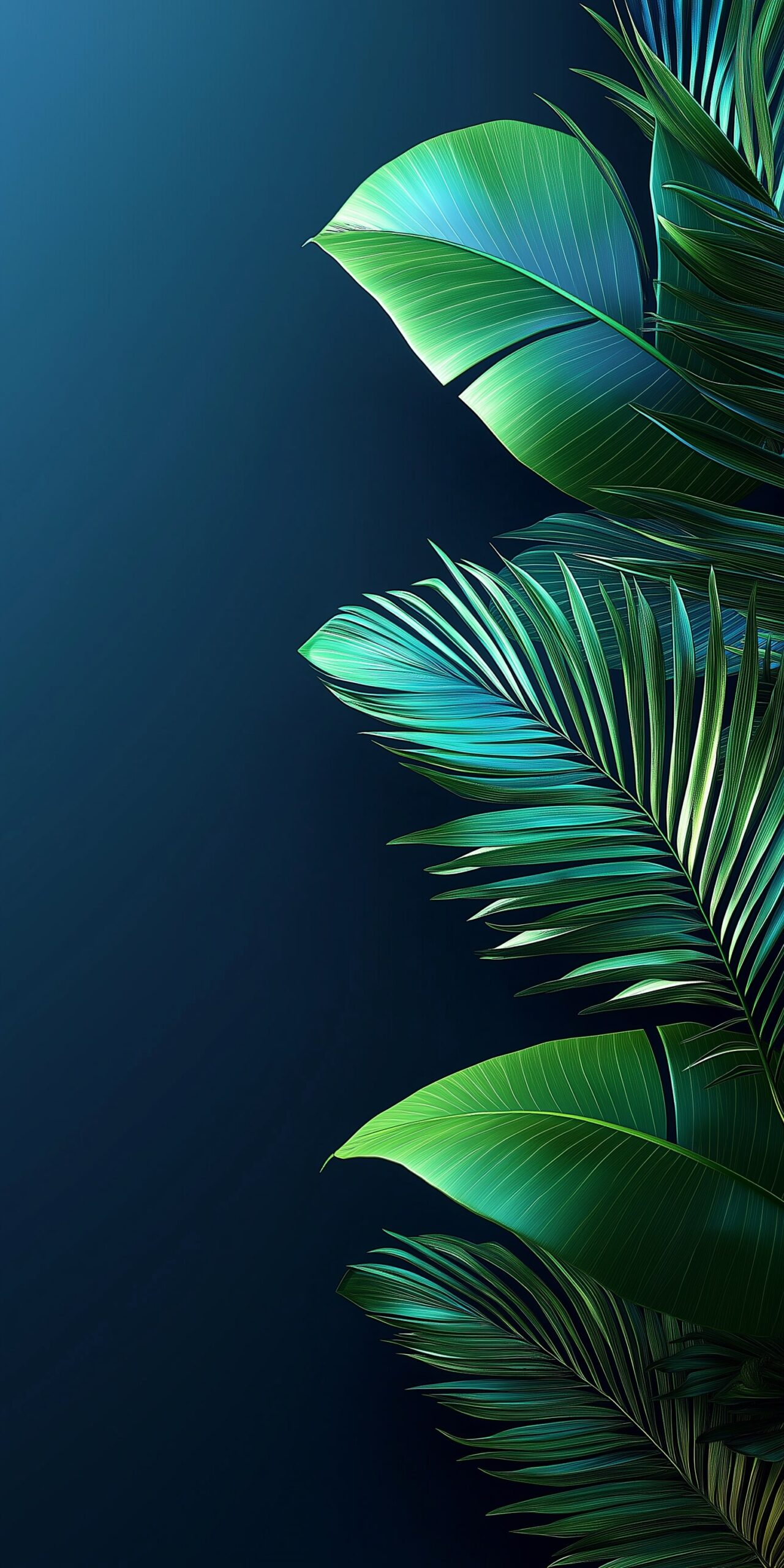 Tropical leaves beach towel • Lush green foliage with serene blue background 2 Tropical leaves beach towel Lush green foliage with serene blue background 1 scaled