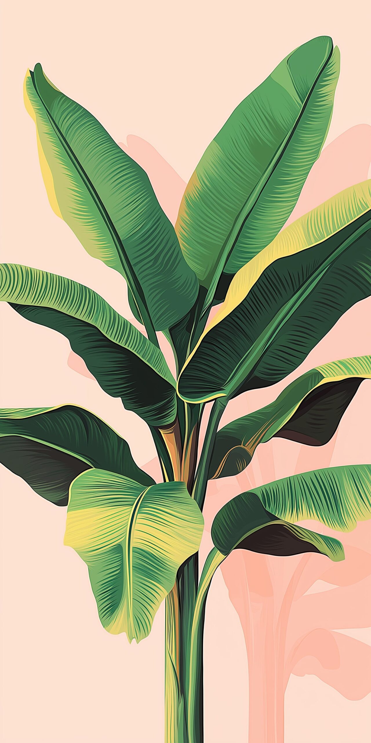 Tropical leaves beach towel • Vibrant green palm design on a soft pink background 6 Tropical leaves beach towel Vibrant green palm design on a soft pink background 1 scaled