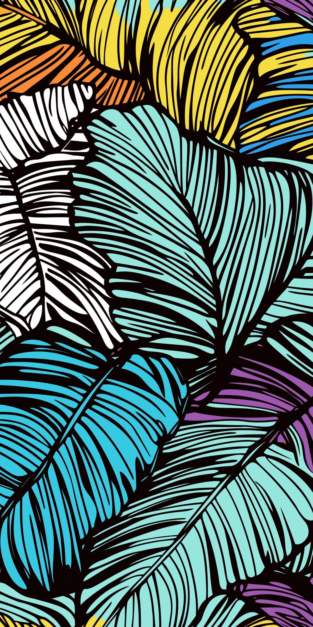 Tropical leaves beach towel • Vibrant palm designs in bold colors 5 Tropical leaves beach towel Vibrant palm designs in bold colors 1 scaled